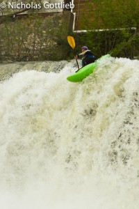 Daphnee on Otter Creek Falls.