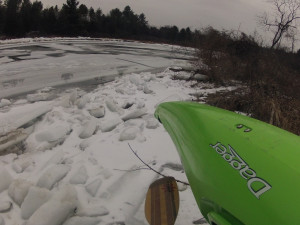Some days are just not meant to be kayaking days. But at least I only walked 100 yds to get skunked.