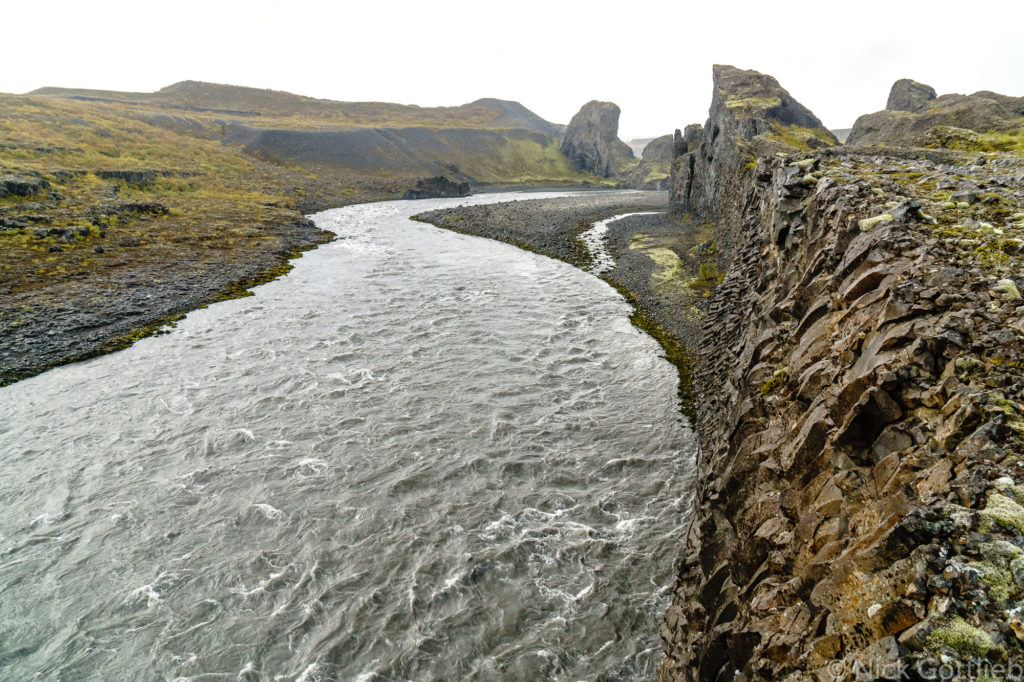 The beautiful basalt river canyon at Hljóðaklettar, shot on my 2017 trip.