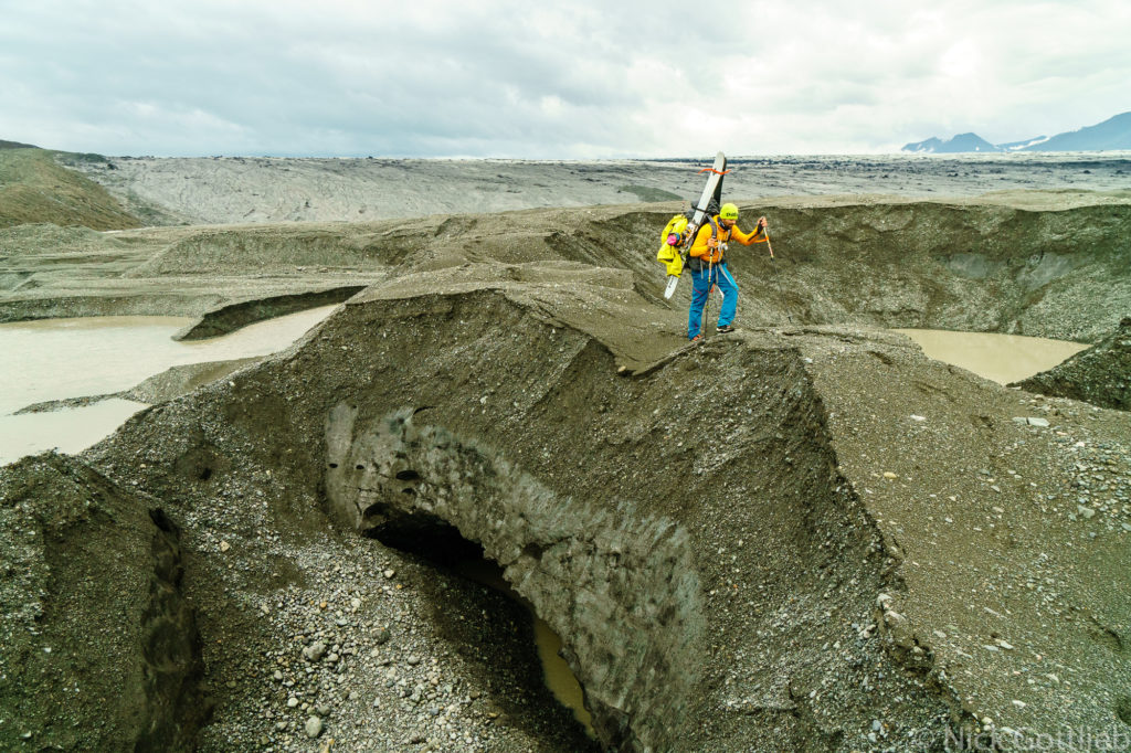 Groveling in the gravel. You're going the wrong way Paul!