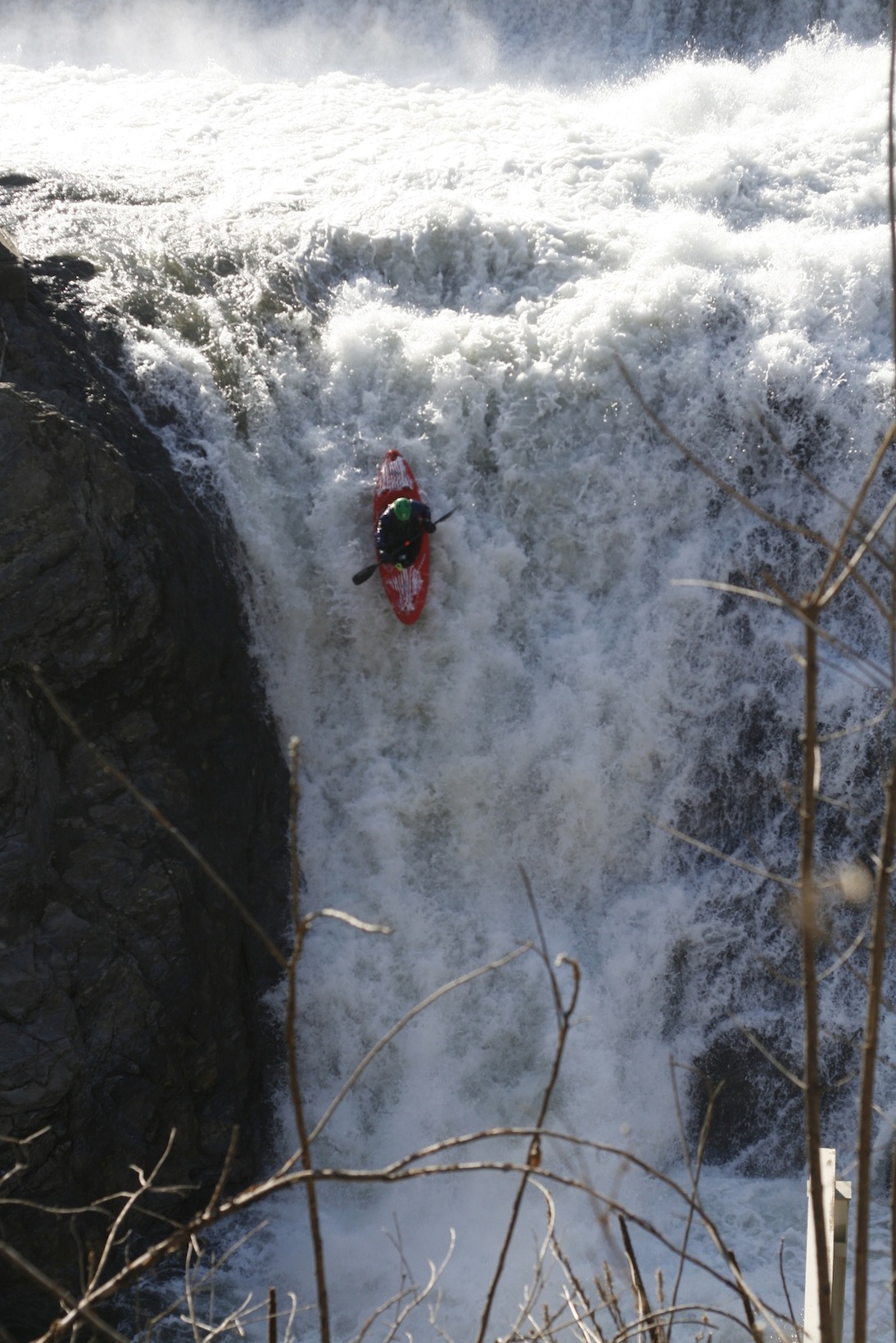 Me on Dewey Mills Falls on the Ottaquechee.